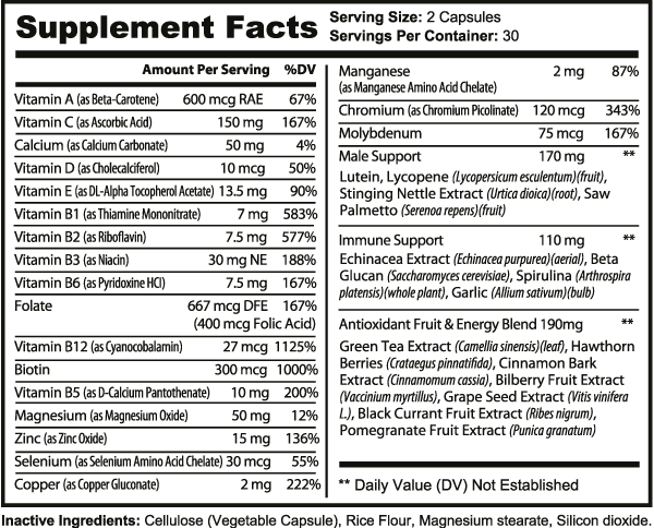 Men's Elite Daily Multivitamins