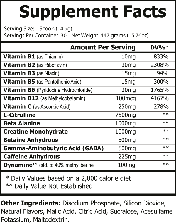 Wide Open Pre-Workout